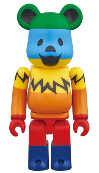 BE@RBRICK figure: GRATEFUL DEAD DANCING BEAR RAINBOW Ver.
