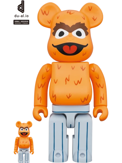 BE@RBRICK figure: OSCAR THE GROUCH (The Original Orange Fur Ver.)