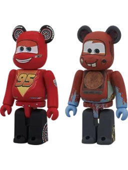 BE@RBRICK figure: Cars - Lightning McQueen & Mater
