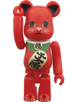 BE@RBRICK figure: Maneki Neko Red