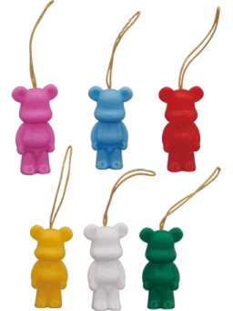 BE@RBRICK figure: Mini Kumabrick Christmas Ornament