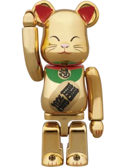 BE@RBRICK figure: Maneki Neko Gold Plated II