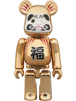 BE@RBRICK figure: Daruma Gold Chrome