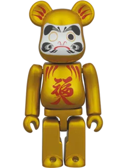 BE@RBRICK figure: Daruma Gold Pearl