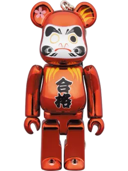 BE@RBRICK figure: Daruma Pass Red Chrome