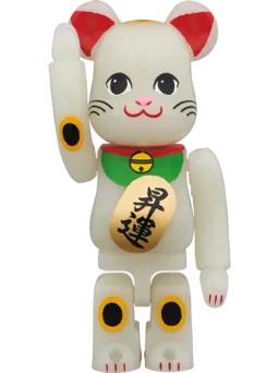 BE@RBRICK figure: Maneki Neko Glow-in-Dark