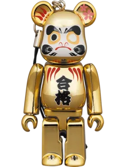 BE@RBRICK figure: Daruma Pass Gold Chrome II