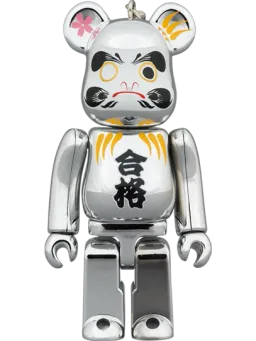 BE@RBRICK figure: Daruma Pass Silver Chrome