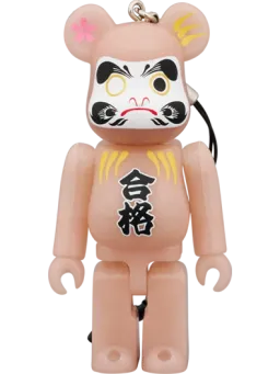 BE@RBRICK figure: Daruma Pass Red Glow-in-the-Dark