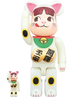 BE@RBRICK figure: Maneki Neko Peko-chan Glow-in-Dark