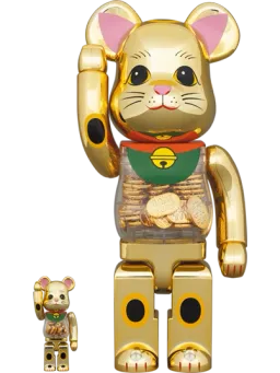 BE@RBRICK figure: Maneki Neko Lucky Coin