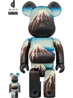 BE@RBRICK figure: Katsushika Hokusai "Rainstorm Beneath the Summit"