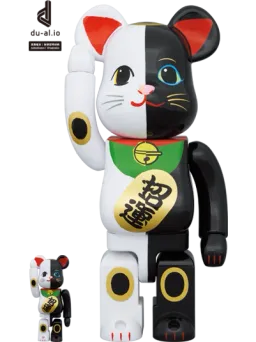 BE@RBRICK figure: Maneki Neko — 招福 黒