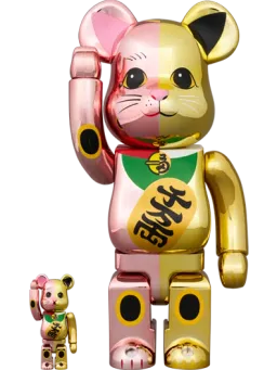 BE@RBRICK figure: Maneki Neko — 金メッキ