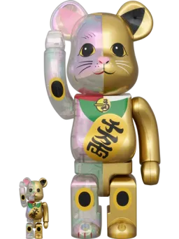 BE@RBRICK figure: Maneki Neko — 金塗装 千万両