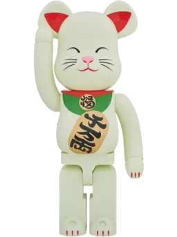 BE@RBRICK figure: Maneki Neko Glow-in-Dark