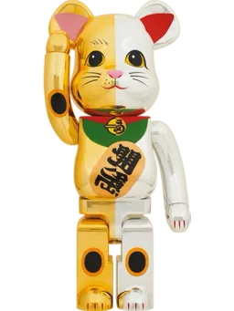 BE@RBRICK figure: Maneki Neko — 開運 銀