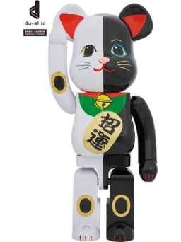 BE@RBRICK figure: Maneki Neko — 招福 黒