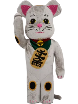 BE@RBRICK figure: Maneki Neko Silver