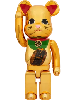 BE@RBRICK figure: Maneki Neko Gold LED