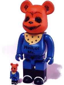 BE@RBRICK figure: 2003 Valentine "Barking Love Western"