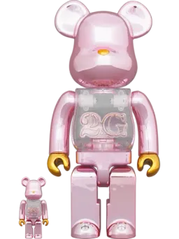 BE@RBRICK figure: 2g Pink Gold Chrome