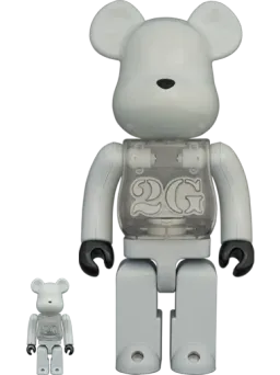 BE@RBRICK figure: 2g White Chrome