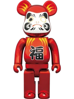 BE@RBRICK figure: Daruma Red Chrome