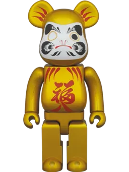 BE@RBRICK figure: Daruma Gold Pearl