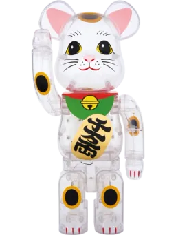 BE@RBRICK figure: Maneki Neko Clear