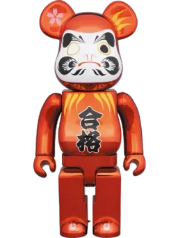 BE@RBRICK figure: Daruma Pass Red Chrome