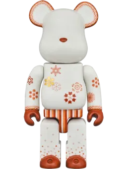 BE@RBRICK figure: Kutani Craftsman BE@RBRICK Red Snow Pattern
