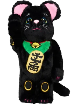 BE@RBRICK figure: Maneki Neko Black Kigurumi
