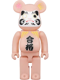 BE@RBRICK figure: Daruma Pass Red Glow-in-the-Dark