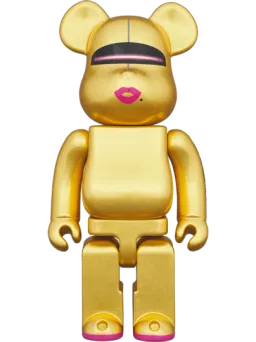BE@RBRICK figure: Hajime Sorayama Pure Gold Leaf