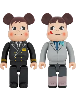 BE@RBRICK figure: ANA Captain Poco-chan & CA 10th Generation Peko-chan