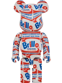 BE@RBRICK figure: ANDY WARHOL "Brillo"