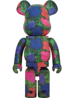 BE@RBRICK figure: ANDY WARHOL “Flowers”