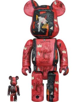 BE@RBRICK figure: Andy Warhol × JEAN-MICHEL BASQUIAT #1