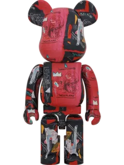 BE@RBRICK figure: Andy Warhol × JEAN-MICHEL BASQUIAT #1