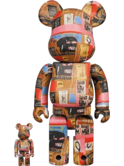 BE@RBRICK figure: Andy Warhol × JEAN-MICHEL BASQUIAT #2