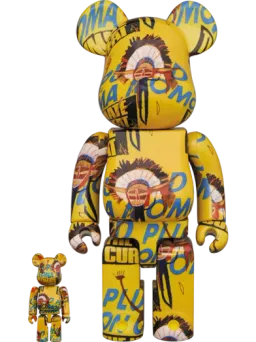 BE@RBRICK figure: Andy Warhol × JEAN-MICHEL BASQUIAT #3