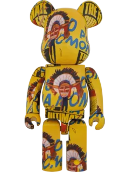 BE@RBRICK figure: Andy Warhol × JEAN-MICHEL BASQUIAT #3