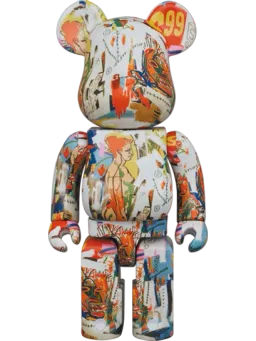 BE@RBRICK figure: Andy Warhol × JEAN-MICHEL BASQUIAT #4