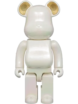 BE@RBRICK figure: Audio Iridescent Portable Bluetooth Speaker 4 Pearl Mirage