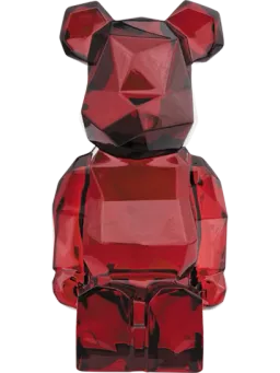 BE@RBRICK figure: Baccarat x Fragment Design Polygon Red
