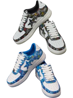 BE@RBRICK figure: STA x Medicom Toy Camo Black/Blue