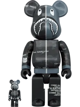 BE@RBRICK figure: Cdg Camo Shark