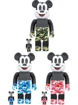 BE@RBRICK figure: Bape(r) Mickey Mouse