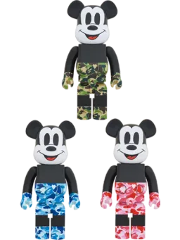 BE@RBRICK figure: Bape(r) Mickey Mouse